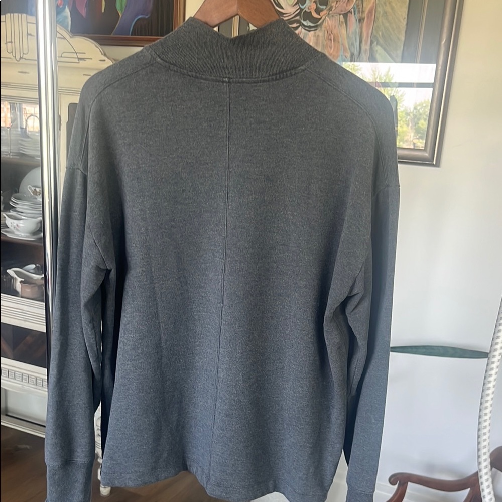 Athleta Gray V-Neck Sweater - Picture 3 of 5